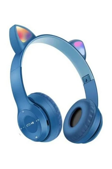 JAPANEX P47M Bluetooth Kedi Kulaklı LED Işıklı Kulak Üstü Kulaklık