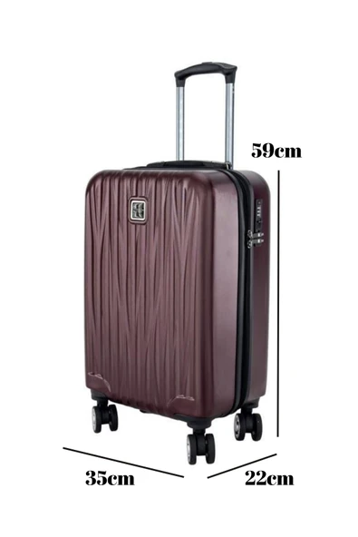 Kabin Boy %100 Polikarbon Valiz Bordo 1815 - 2