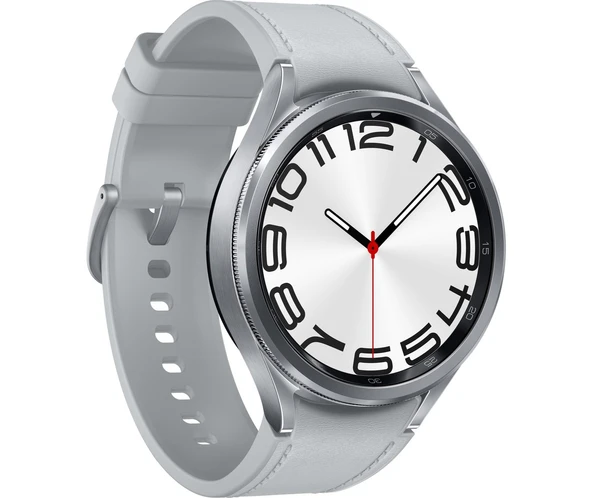 Samsung Galaxy Watch6 Classic Akıllı Saat Gümüş 47MM SM-R960NZSATUR (Samsung Türkiye Garantili)