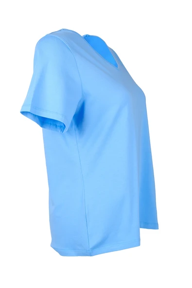 Vedi-bb Oversize V Yaka Kadın T-Shirt - Minimalist Stil - 9