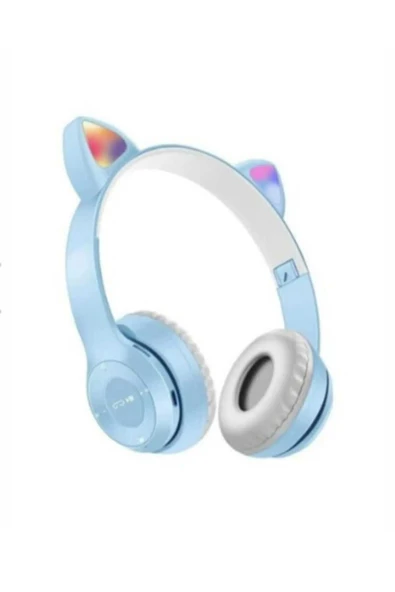 JAPANEX P47M Bluetooth Kedi Kulaklı LED Işıklı Kulak Üstü Kulaklık