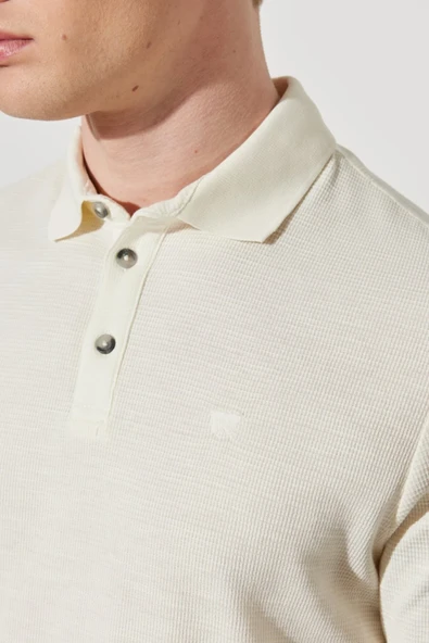 Wrangler Minimalist Polo Yaka Kısa Kol Erkek Tişört - Günlük Kullanım - 3