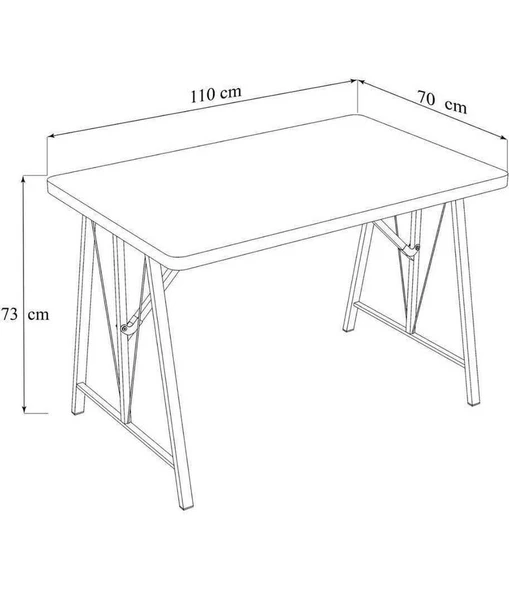 Hayat 70x110 Beyaz Mutfak Masası, Mutfak Masası Takımı, Yemek Masası, 2 Sandalye 1 Bench - Krem - 5