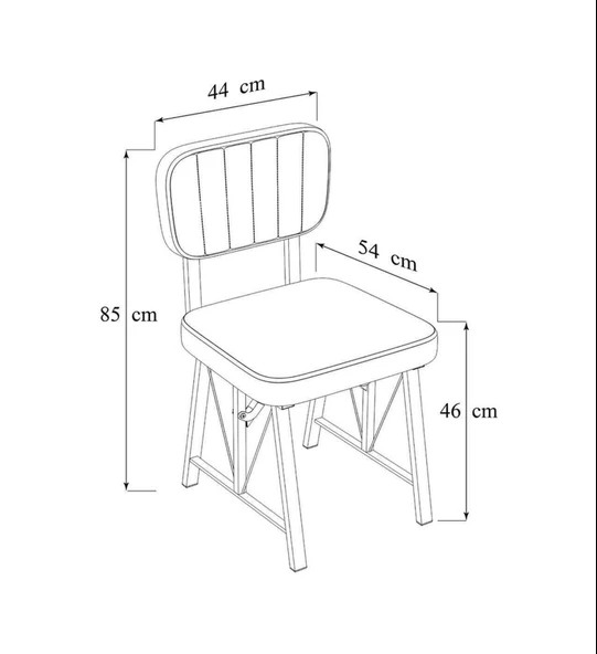 Hayat 70x110 Beyaz Mutfak Masası, Mutfak Masası Takımı, Yemek Masası, 2 Sandalye 1 Bench - Antrasit - 6