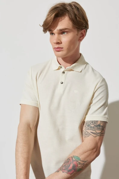 Wrangler Minimalist Polo Yaka Kısa Kol Erkek Tişört - Günlük Kullanım - 2