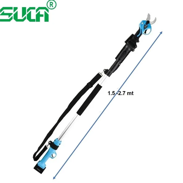 Suca SC 8611 + 5808 Uzatma Aparatlı Akülü Budama Makası ve Testere - 3