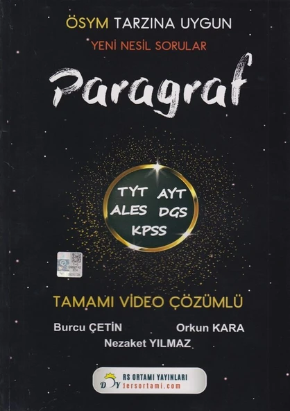 Ders Ortamı TYT AYT KPSS ALES DGS Paragraf Soru Bankası Ders Ortamı Yayınları - 1