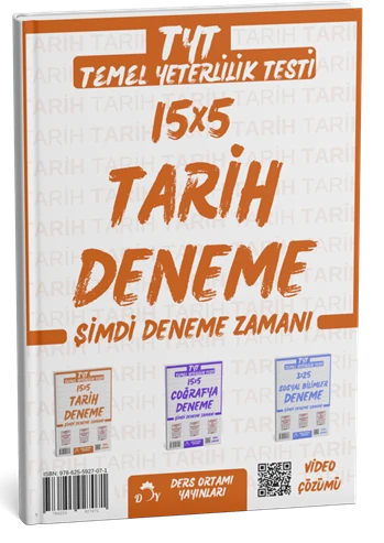 Ders Ortamı YKS TYT Tarih 15x5 Deneme Çözümlü Ders Ortamı Yayınları