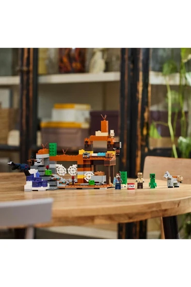 LEGO ® Minecraft® Çorak Arazi Maden Kuyusu 21263 - 8 Yaş ve Üzeri için Oyuncak Yapım Seti (538 Parça) - Resim 5