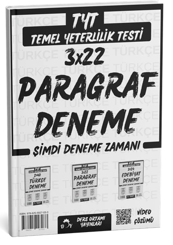 Ders Ortamı YKS TYT Paragraf 3x22 Deneme Çözümlü Ders Ortamı Yayınları