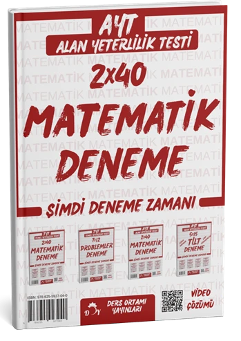 Ders Ortamı YKS AYT Matematik 2x40 Deneme Çözümlü Ders Ortamı Yayınları