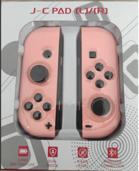 Nintendo Switch Joycon Controller Oyun Konsolu Kumandası Pastel Pembe Switch Joy-con - 2