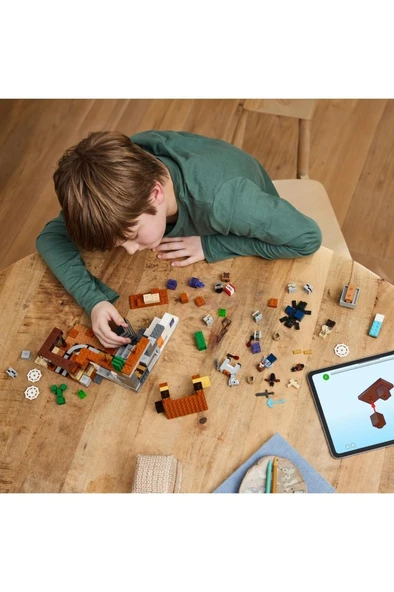 LEGO ® Minecraft® Çorak Arazi Maden Kuyusu 21263 - 8 Yaş ve Üzeri için Oyuncak Yapım Seti (538 Parça) - Resim 6