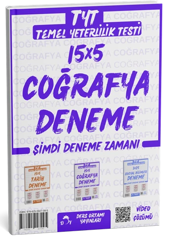 Ders Ortamı YKS TYT Coğrafya 15x5 Deneme Çözümlü Ders Ortamı Yayınları