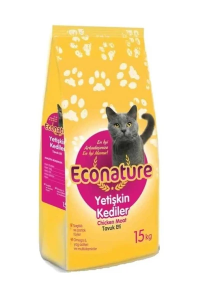 Econature Tavuklu Yetişkin Kedi Maması 15 Kg