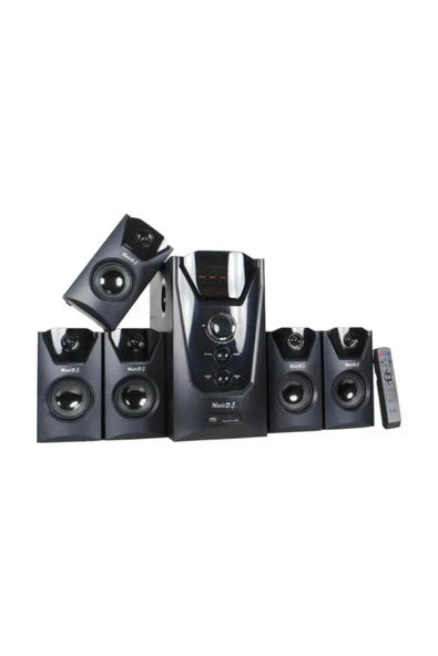 5+1 Sinema Sistemi Bluetoothlu Dijital Ekran Radyolu Usb Ses Sistemi - 2