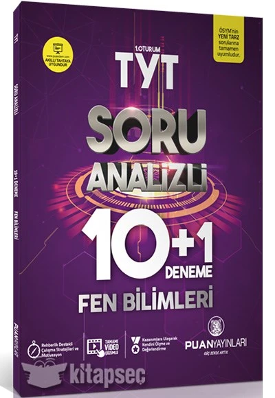 TYT Fen Bilimleri Soru Analizli 10 Artı 1 Deneme Puan Yayınları