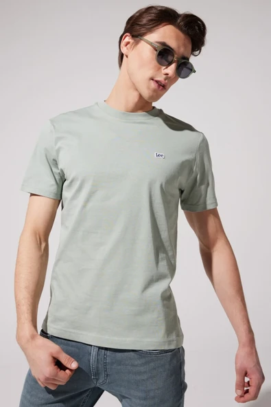 Lee Minimalist Erkek T-Shirt - Regular Fit - Kısa Kol - Günlük
