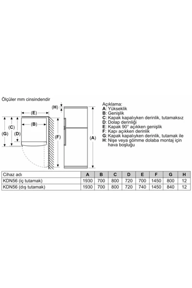 Bosch Kdn56xwf1n Serie | 4 Üstten Donduruculu Buzdolabı 522 Lt - 3