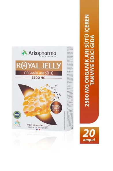 Arkopharma Royal Jelly Organık Arı Sütü 20 Ampul