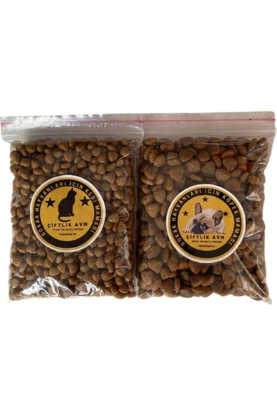 Orqinel Çiftlik Avm Sokak Hayvanları Için Cep Kuru Kedi-Köpek Maması 100GR*2ADET