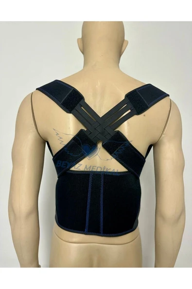 ORTHONEW Balenli Dik Duruş Korsesi  Sırt Bel Korsesi Kadın Erkek Kamburluk Önleyici Duruş Düzeltici ürün görseli 1