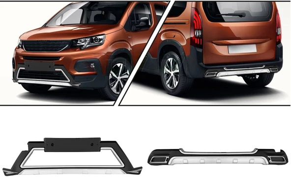 Peugeot Rifter Ön Arka Difüzör Seti 2019 Üzeri