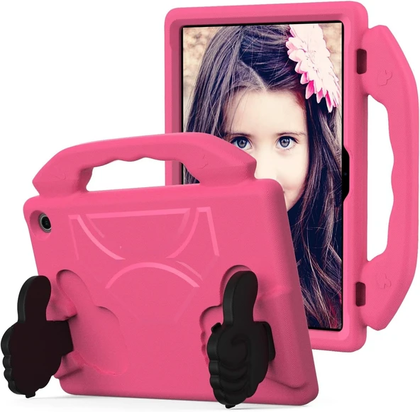 Samsung Galaxy T220/T290/X110 Uyumlu Çocuklar için Standlı Tutacaklı Tam Koruma Kılıfı