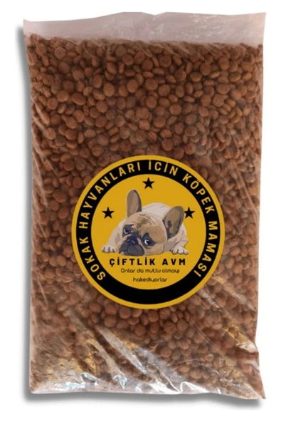 Orqinel Çiftlik Avm Sokak Köpekleri Için Destekleyici Köpek Maması 1.5kg