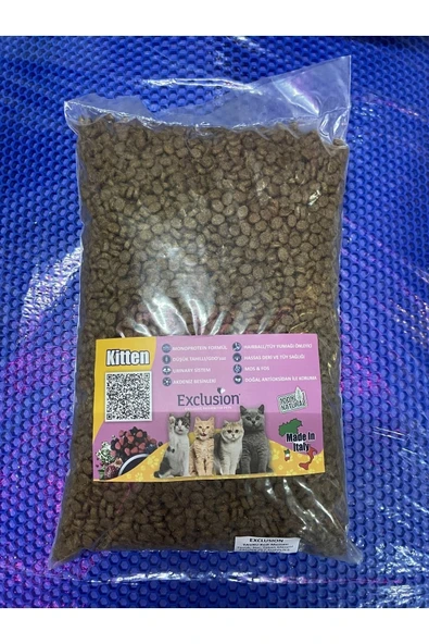 Exclusion 2kg Tavuklu, Yaban Mersinli Ve Narlı Düşük Tahıllı Yavru Kedi Maması (MADE İN İTALY) (1KG 1KG) - 2