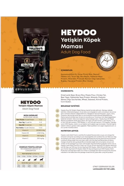 heydoo YETİŞKİN KÖPEK MAMASI 5 KG - 4