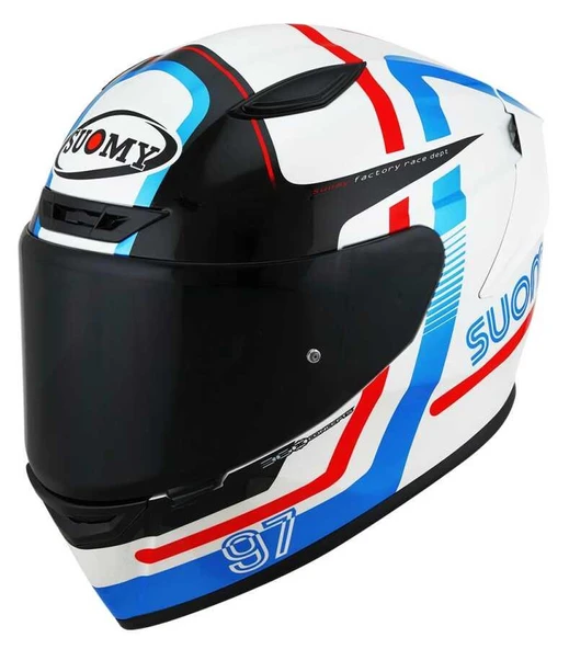 SUOMY TRACK-1 KASK NINETY SEVEN WHITE-RED - 5