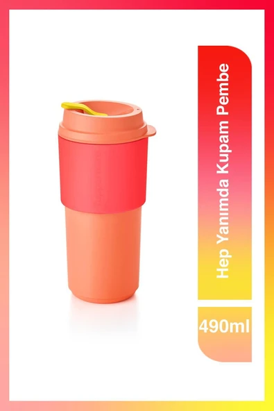 Tupperware Hep Yanımda Kupam Pembe 490 ml