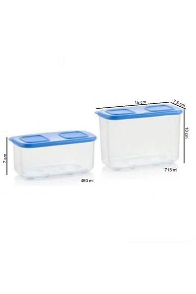 Tupperware Modüler Düzenleme Kapları 460-715 ml Buzdolabı Saklama Kabı - 2