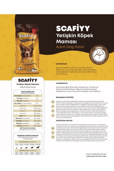 SCAFİYY Scafiyy Yetişkin Köpek Maması 15Kg. - 2