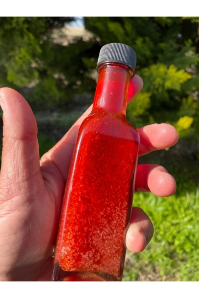 seksenlerpazarlama Doğal kantaron yağı özlü ayvalıktan 100ml cam şişe el yapımı