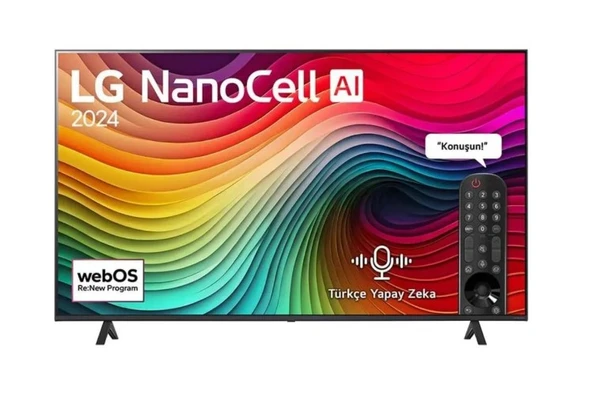 LG NanoCell 55NANO81T6A 4K Ultra HD 55" 140 Ekran Uydu Alıcılı webOS Smart LED TV