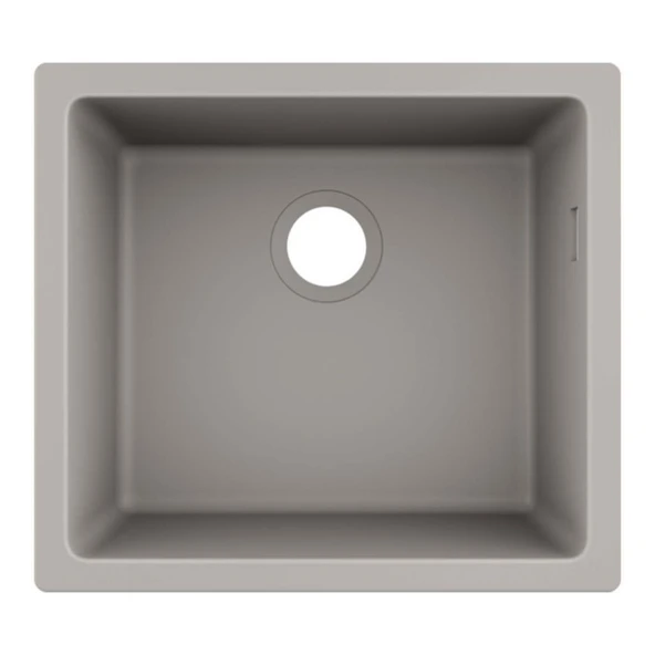 Hansgrohe S510-U450 Tezgah Altı Granit Eviye 450 Beton Grisi + Manuel Gider