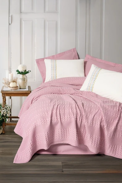 COTTON BOX CB AURA PEBBLE CK PIKE TAKIMI+FITTED CARSAF PEMBE