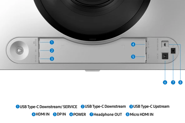 Samsung Odyssey OLED G9 LS49DG912SUXUF 49" 0.03 ms Dual QHD Curved 144 Hz OLED Oyuncu Monitörü - 4