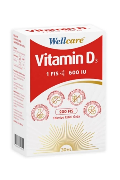 Wellcare Vitamin D3 Sprey 30 ml