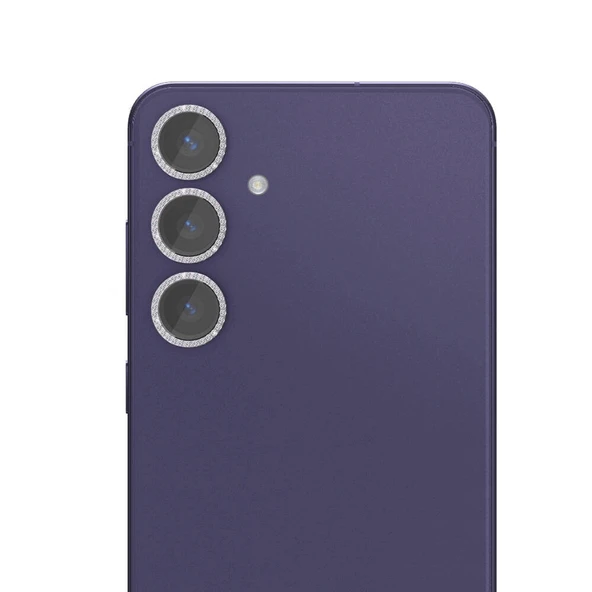 Samsung Samsung S24 Plus Diamond Kamera Lens Koruyucu Cam Filmi - Resim 2