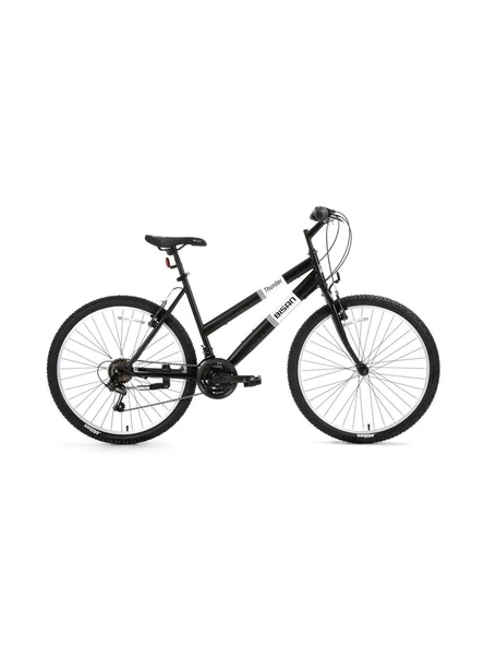 BİSAN THUNDER KADIN DAĞ BİSİKLETİ 42CM V 24 JANT 18 VİTES MAT SİYAH BEYAZ