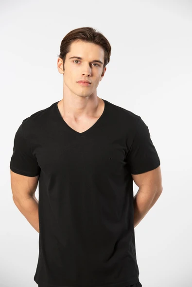 Cacharel Erkek V Yaka T-Shirt - 6