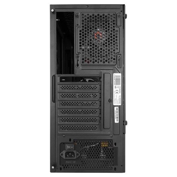 Rampage FUSION 650W 80+ BRONZE 4*12cm Rainbow Temperli Camlı ATX Mid-T Gaming Oyuncu Kasası - 6