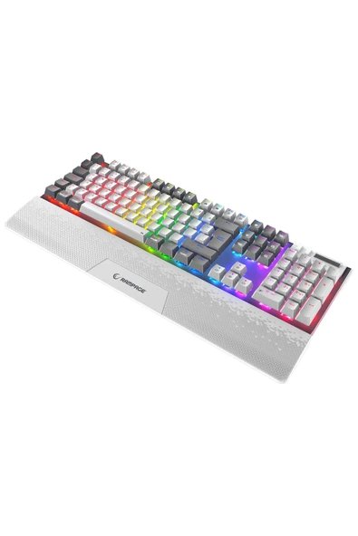 Carbon Pro Bg Bluetooth Klavye Şarjlı Wifi Kablosuz Klavye Full Rgb Red Mekanik Klavye Oyuncu Klavye - Resim 6