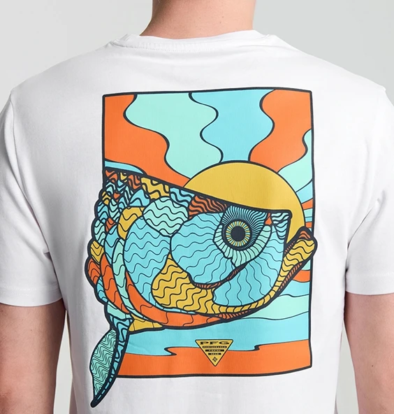 Columbia CSC M Pfg Tarpon Shine SS Tee Erkek Kısa Kollu Tişört CS0420 - Resim 4