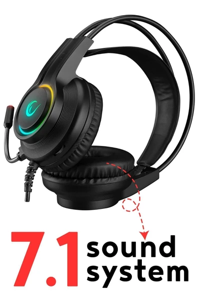 Rm-k92 X-stack Siyah Usb 7.1 Version Rgb Gaming Kulaklık Oyuncu Kulaklığı Mikrofonlu Kulaklık - 4