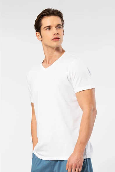 Cacharel Erkek V Yaka T-Shirt - 6