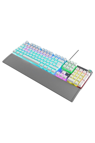 KB-R28 Blade Plus BEYAZ Gökkuşağı Tam Türkçe Red Switch Mekanik Klavye Gaming Klavye Oyuncu Klavye - 5